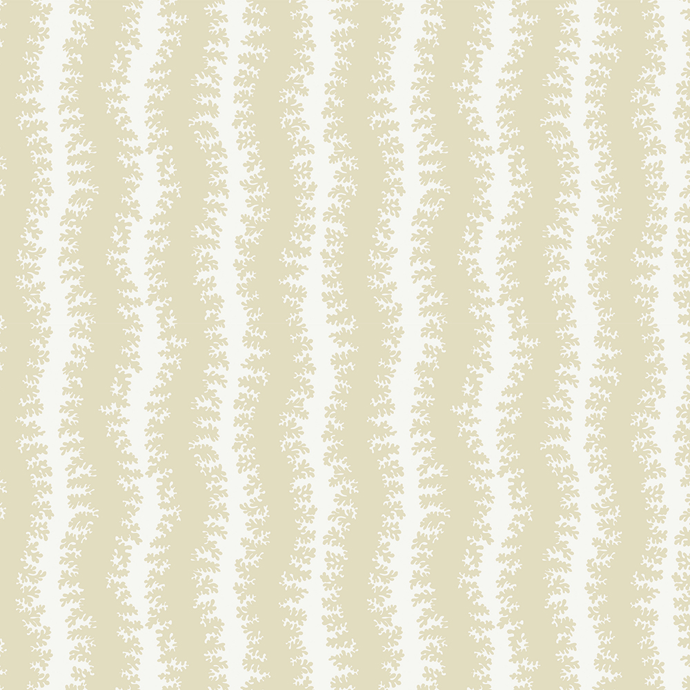 Elkhorn Stripe - Maitland Green - Ceiling White