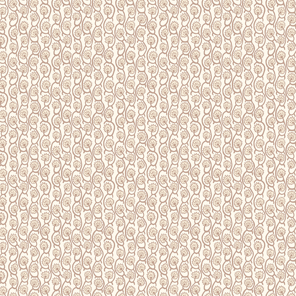 Geranium Stripe Wallpaper - Ham Pink - Salt Ridge - Cotswold White