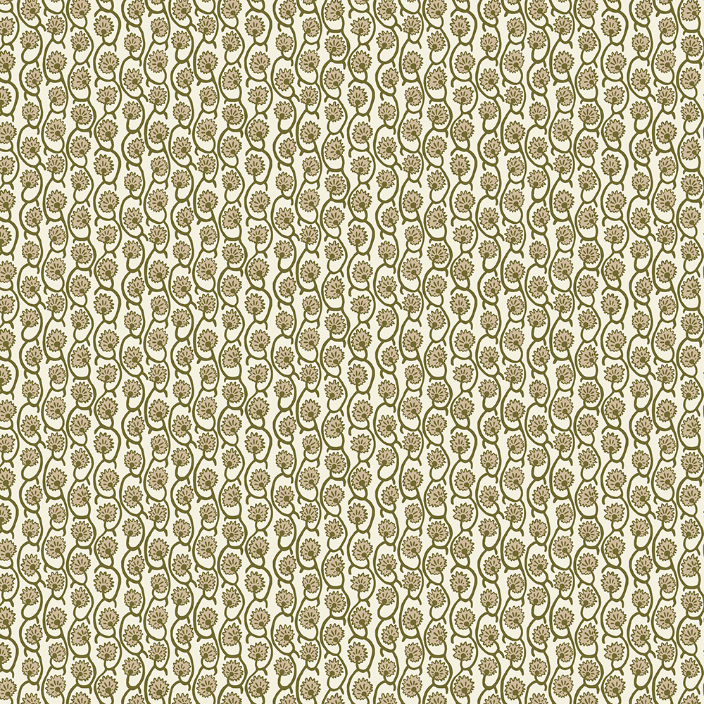Geranium Stripe Wallpaper - Trixie - Cromwell Stone - Ruscombe White