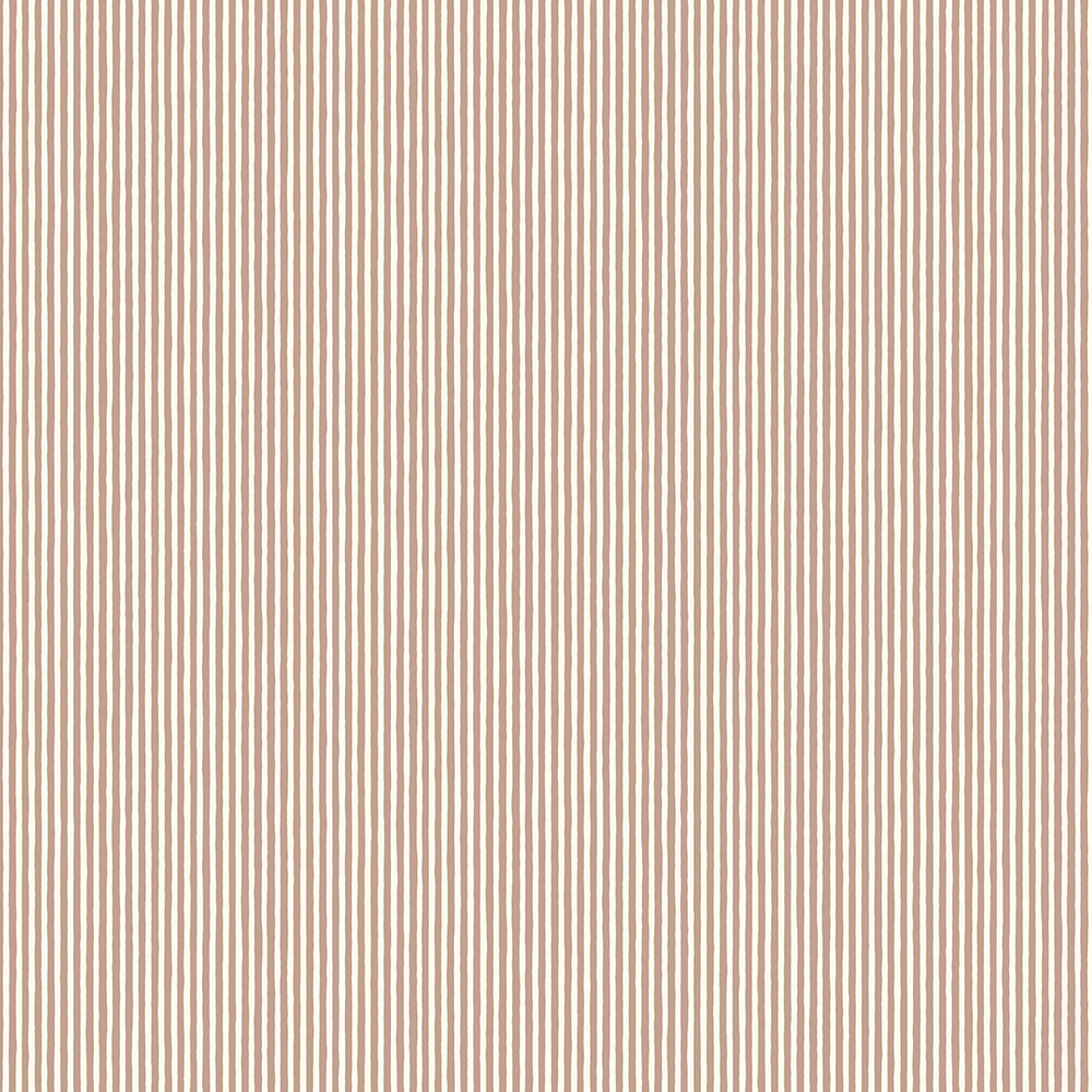 Hand Painted Stripe - Ham Pink - Cotswold White