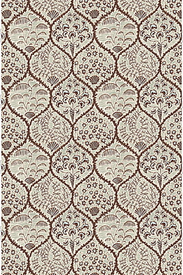 Sowerby Heavy Linen Fabric - Brown and Blue