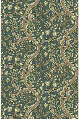 Hedgerow Heavy Linen Fabric - Teal