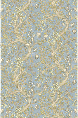 Hedgerow Heavy Linen Fabric - Light Blue