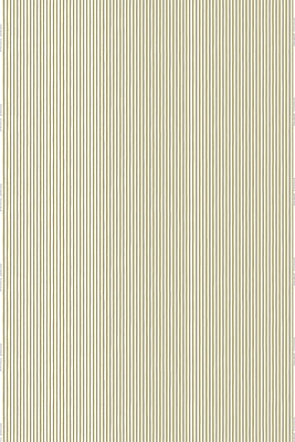 Hand Painted Stripe Heavy Linen Fabric - Sage