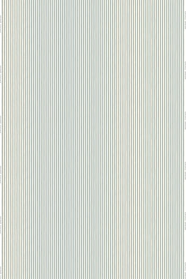 Hand Painted Stripe Heavy Linen Fabric - Light Blue