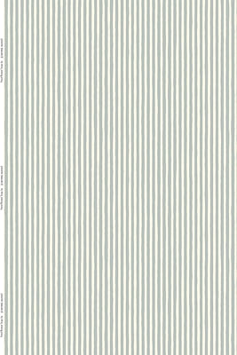 Hand Painted Stripe Heavy Linen Fabric - Light Blue