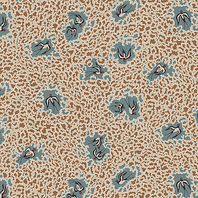 Bea's Swallows Wallpaper - Alma and Osney Blue