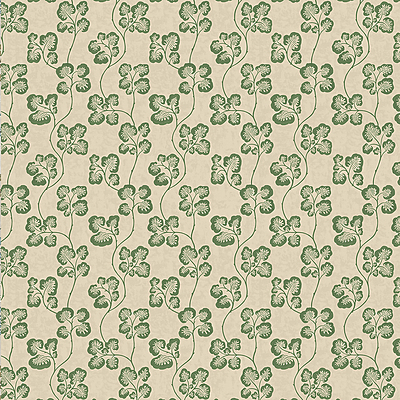 Cabbage Check Wallpaper - Brookes Green and Edge Sand
