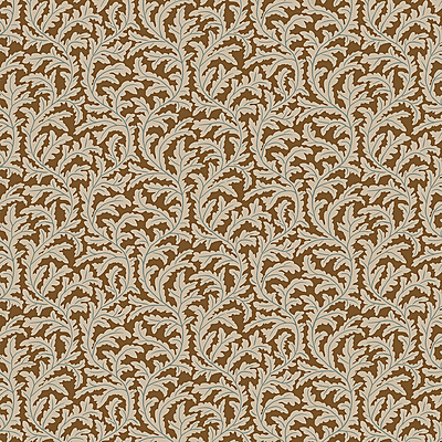 Frond Ogee Wallpaper - Sepia