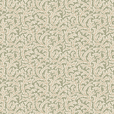 Frond Ogee Wallpaper - Sage