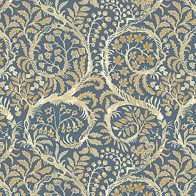 Butterrow Wallpaper - Bude Blue