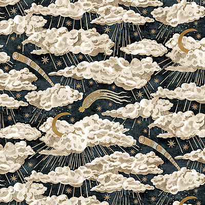 Cumulus Luna Wallpaper - Midnight