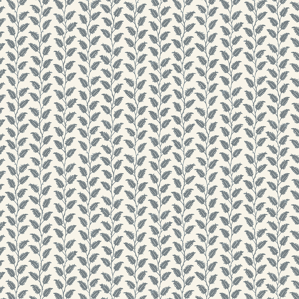 Leaf Wiggle - Bude Blue - Cotswold White