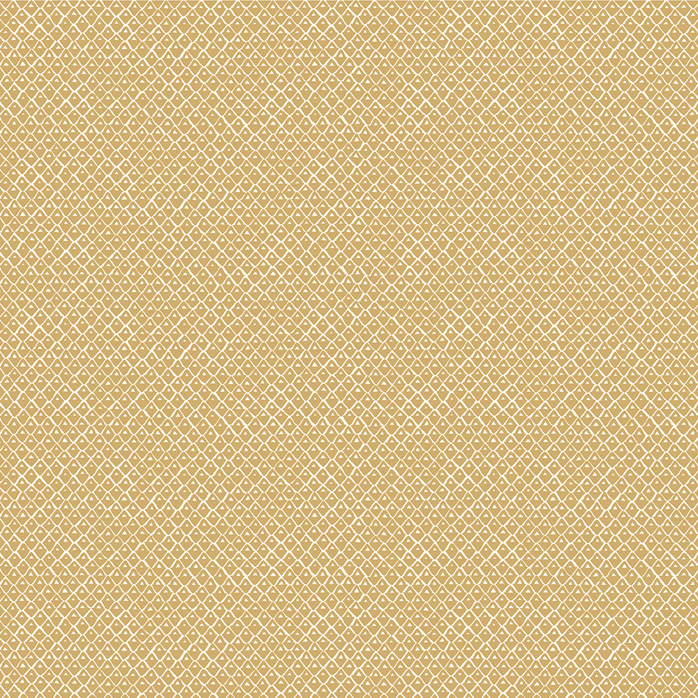 Pineapple Squares Wallpaper - Smith Yellow - Clarke White