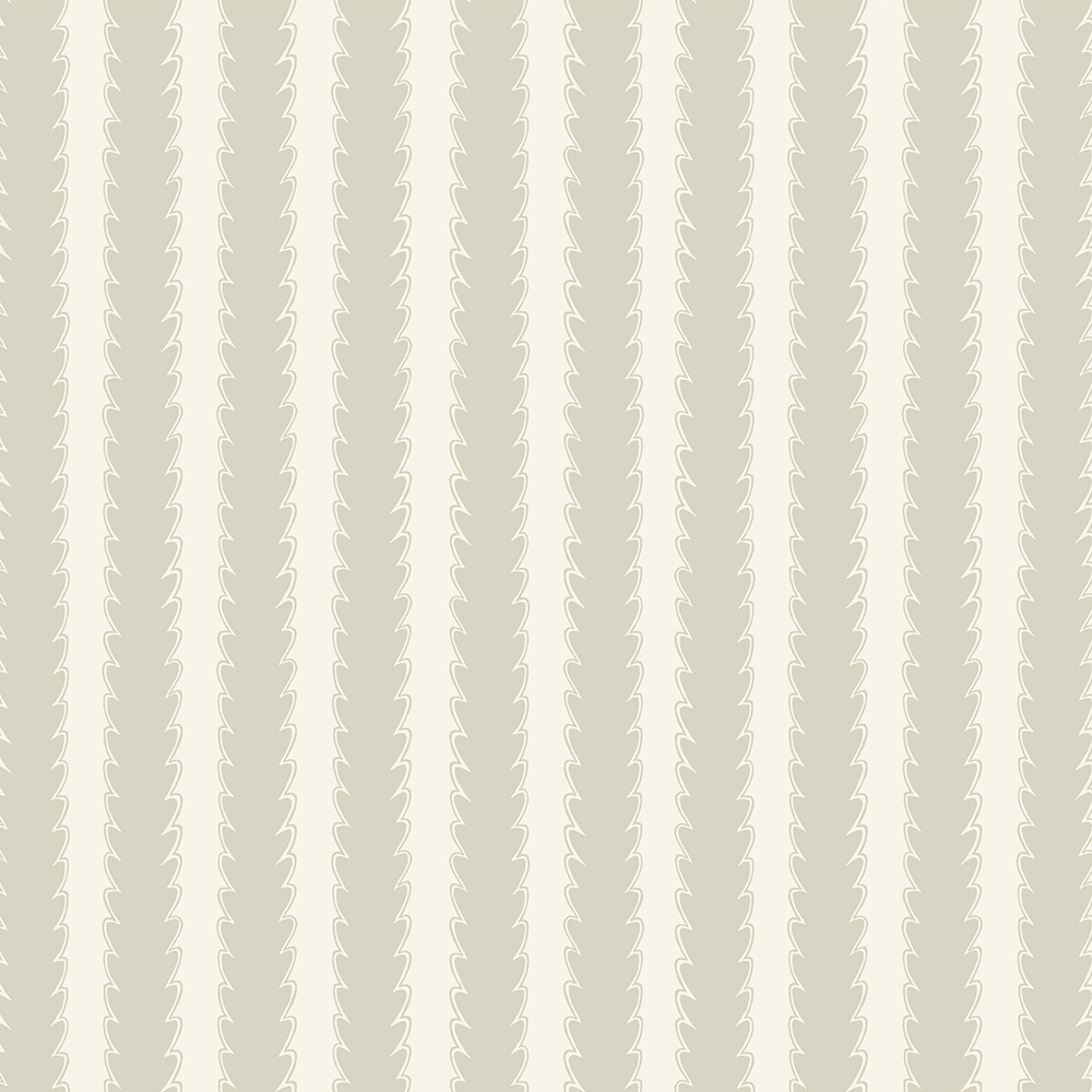 Scallop Stripe Wallpaper - Rudge Hill - Washbrooke